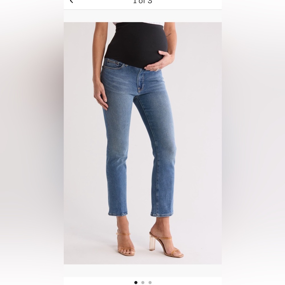 Good American Maternity Straight Leg Jean - Size 16